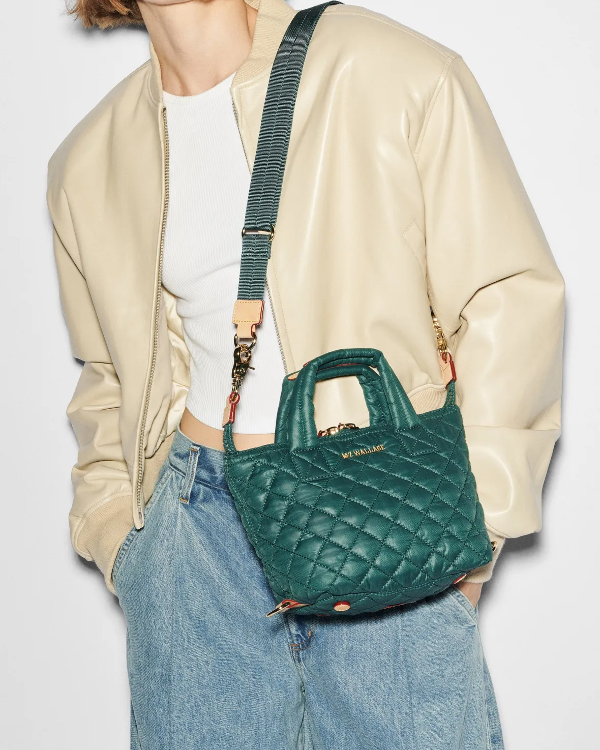 Metro|Crossbody<MZ Wallace Micro Sutton Emerald