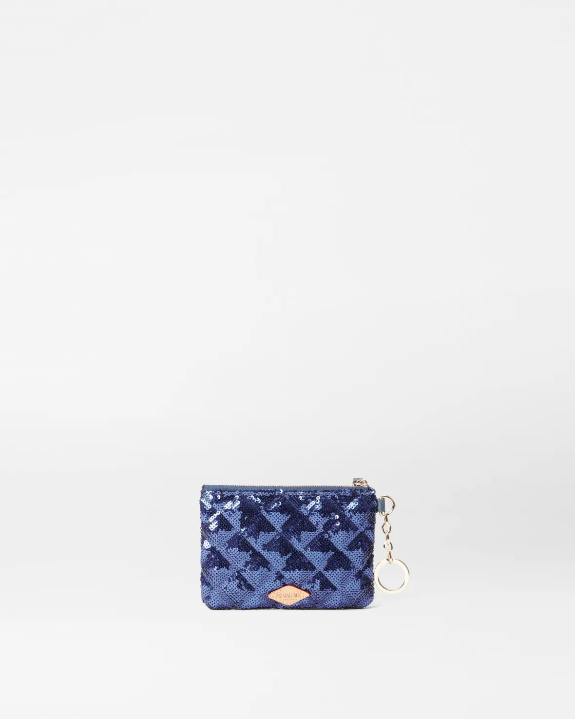 Accessories<MZ Wallace Flat Metro Key Pouch SapphireSequin