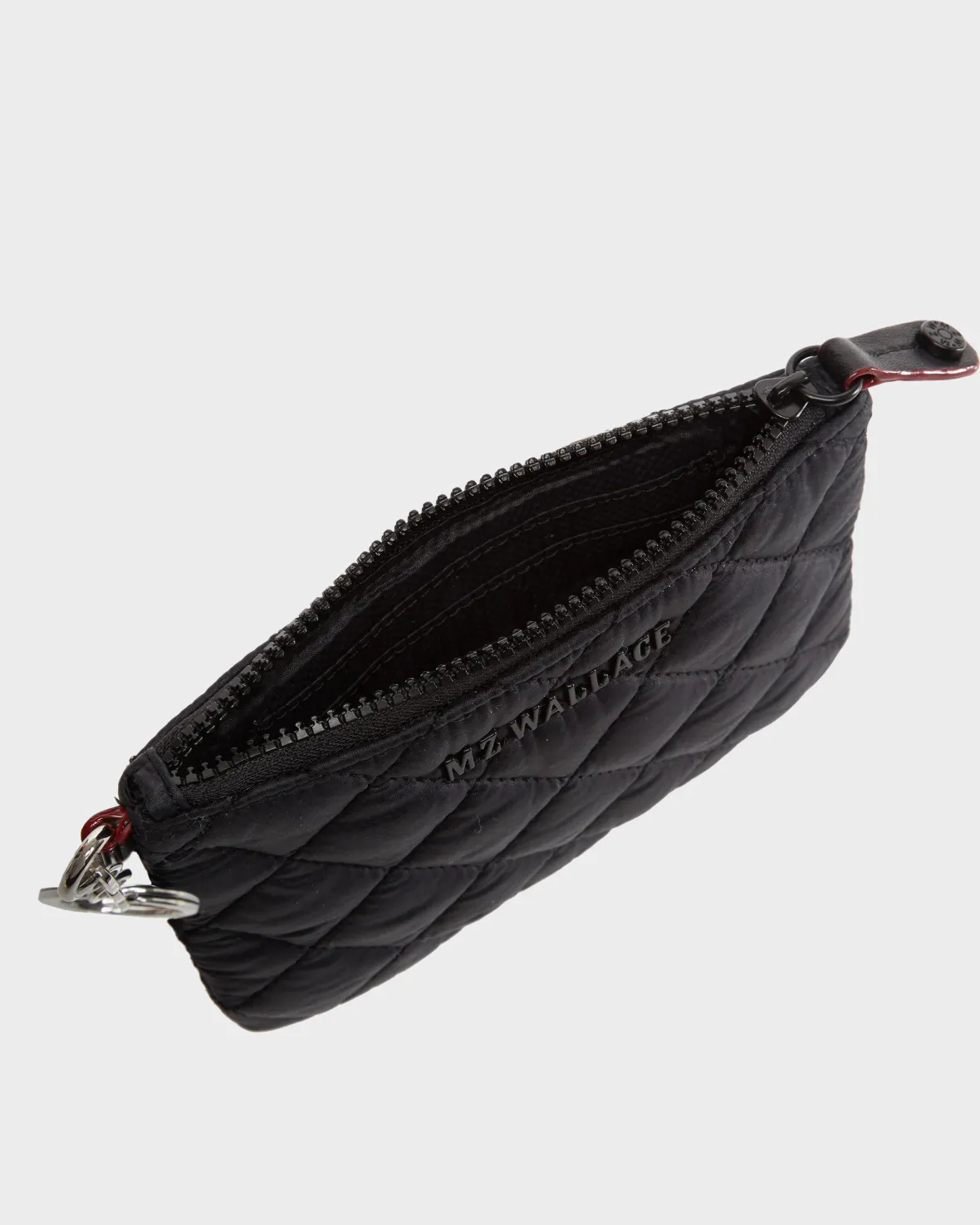 Accessories<MZ Wallace Flat Metro Key Pouch BlackRec