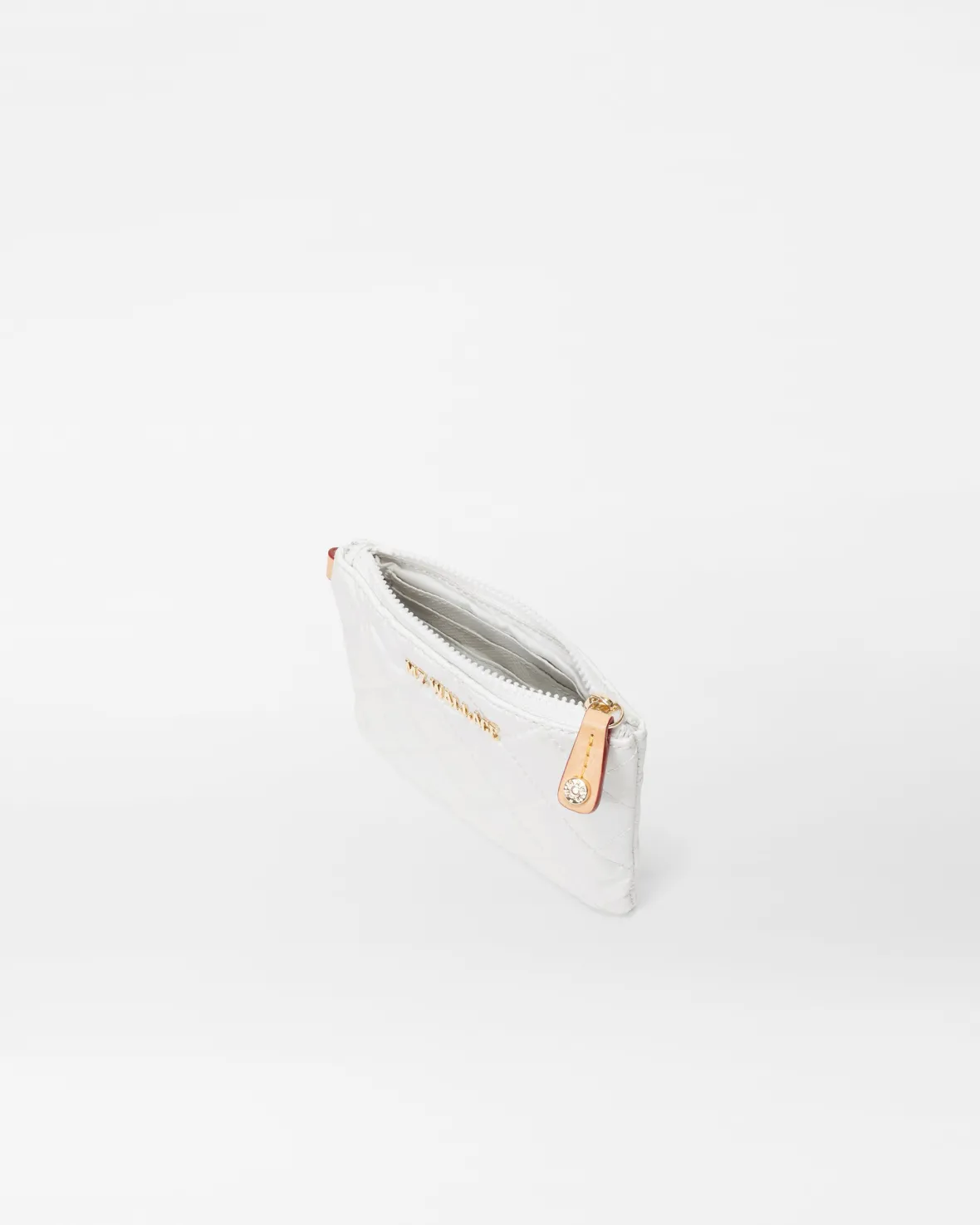 Metro|Accessories<MZ Wallace Flat Metro Key Pouch PearlMetallic