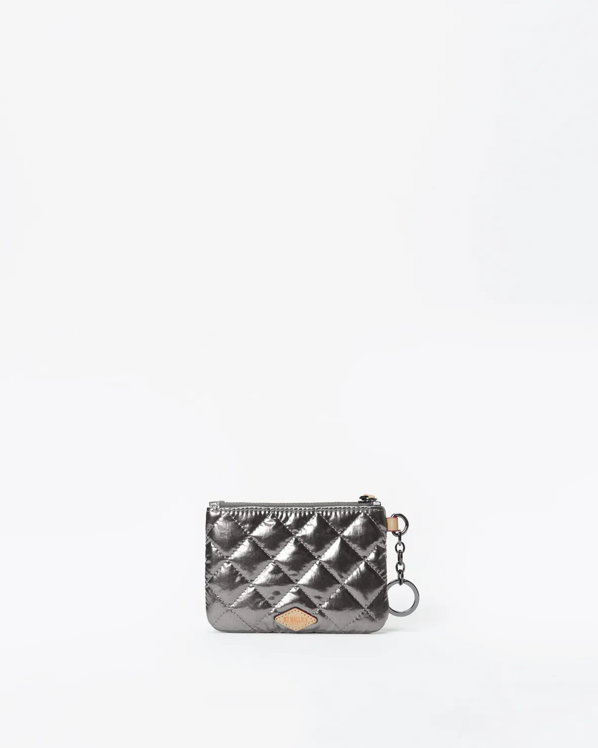 Metro|Accessories<MZ Wallace Flat Metro Key Pouch PewterMetallic