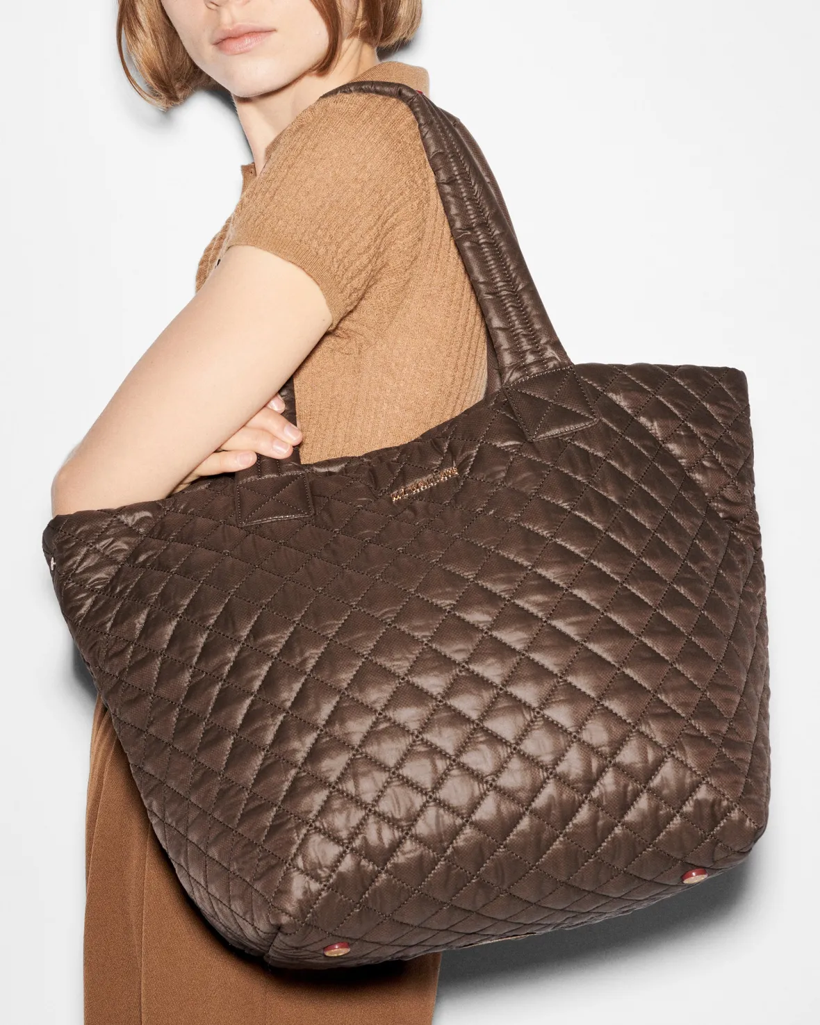 Metro|Totes<MZ Wallace The Metro Tote® Deluxe - Medium Walnut