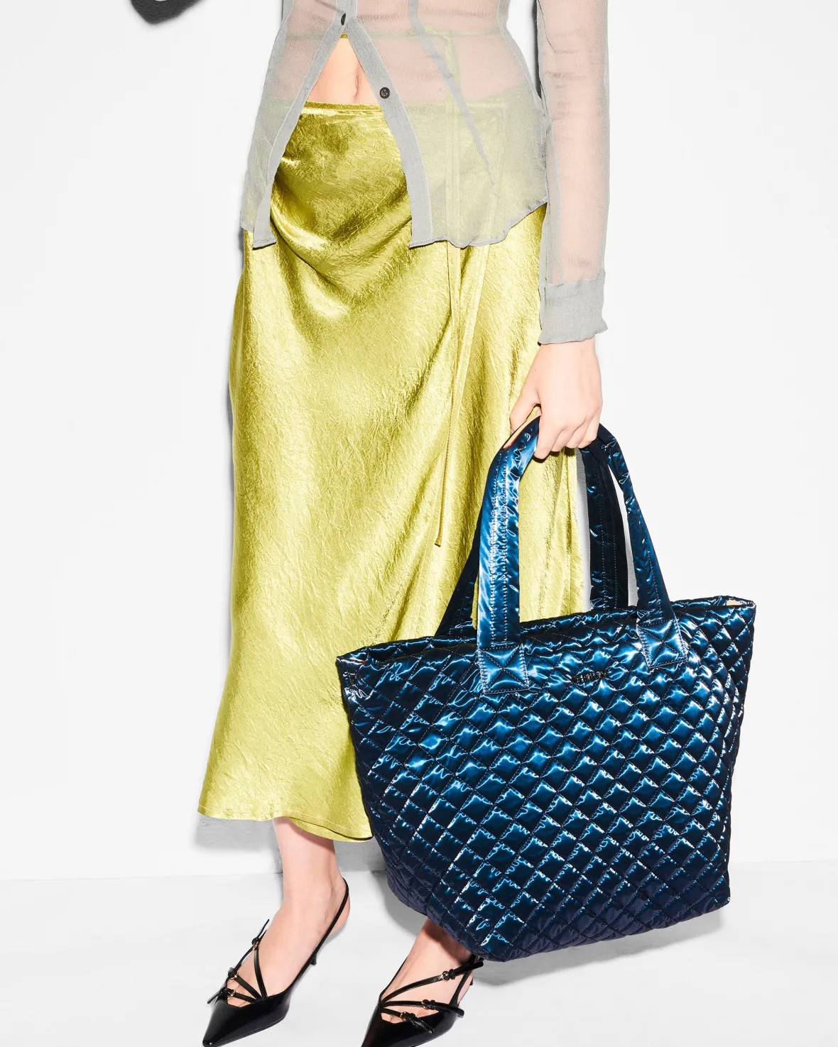 Metro|Totes<MZ Wallace The Metro Tote® Deluxe - Medium MidnightLiquid