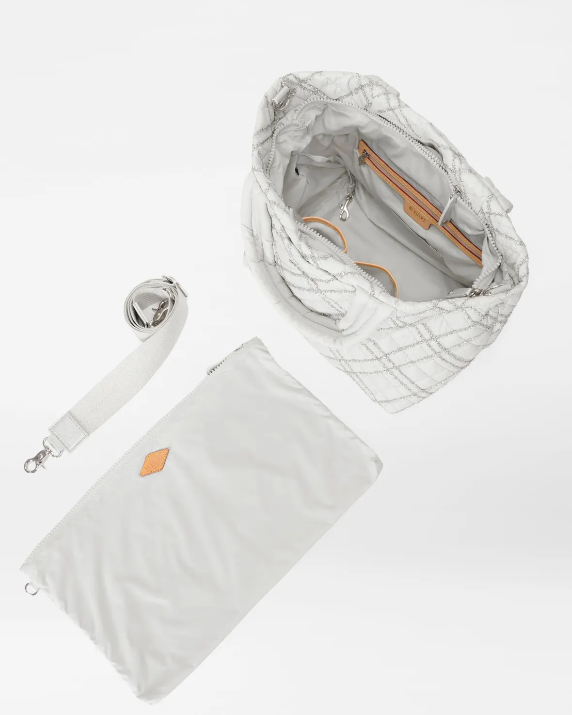 Metro<MZ Wallace The Metro Tote® Deluxe - Small FrostTinsel