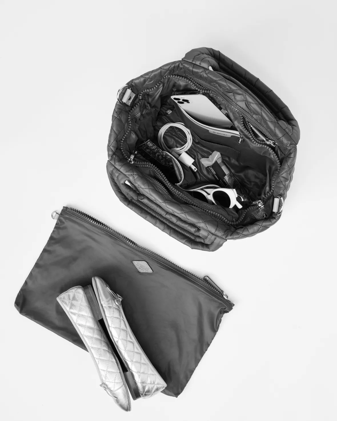 Metro<MZ Wallace The Metro Tote® Deluxe - Small FrostTinsel