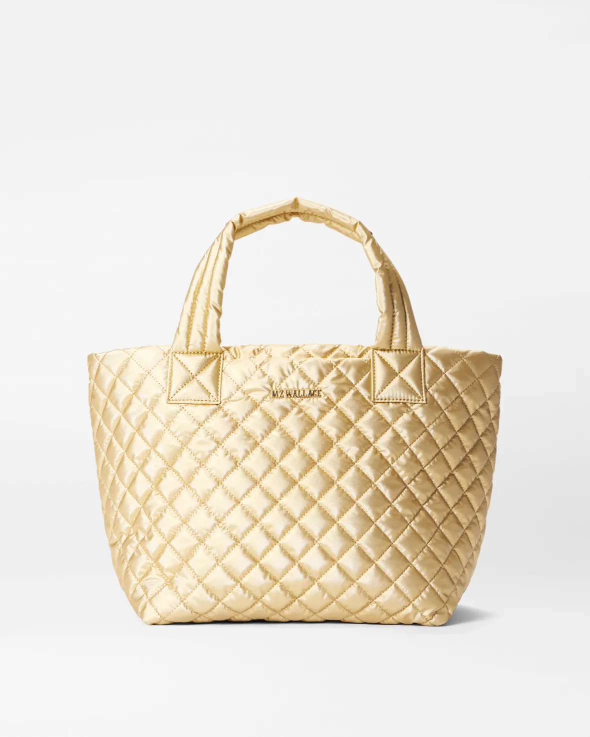 Metro|Totes<MZ Wallace The Metro Tote® Deluxe - Small LightGoldPearlMetallic