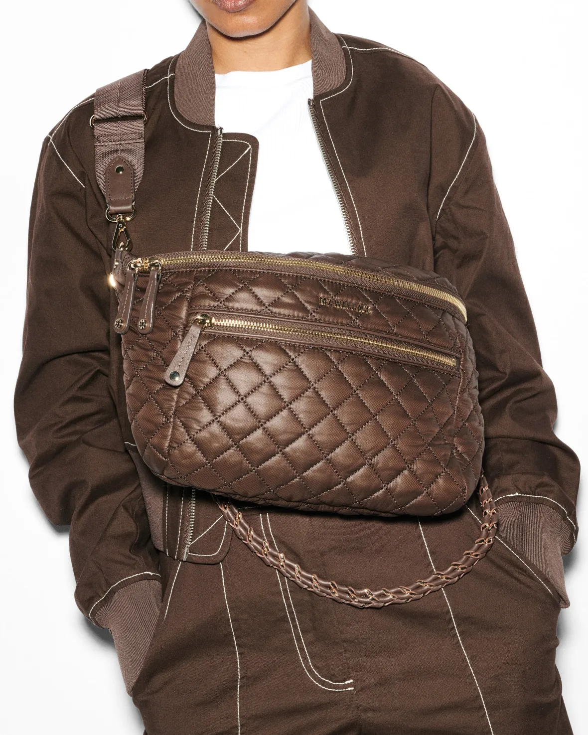 Crosby|Belt Bags & Slings<MZ Wallace Crosby Sling Walnut