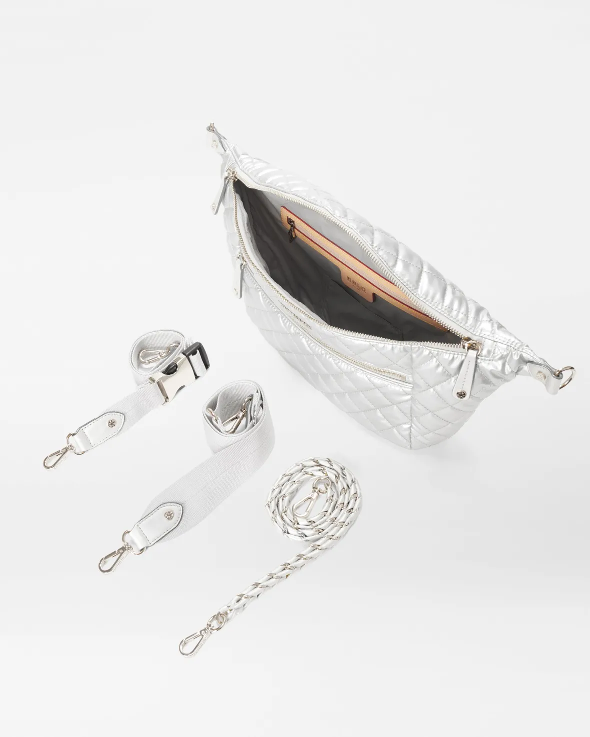 Crosby|Belt Bags & Slings<MZ Wallace Crosby Sling MatteSilver