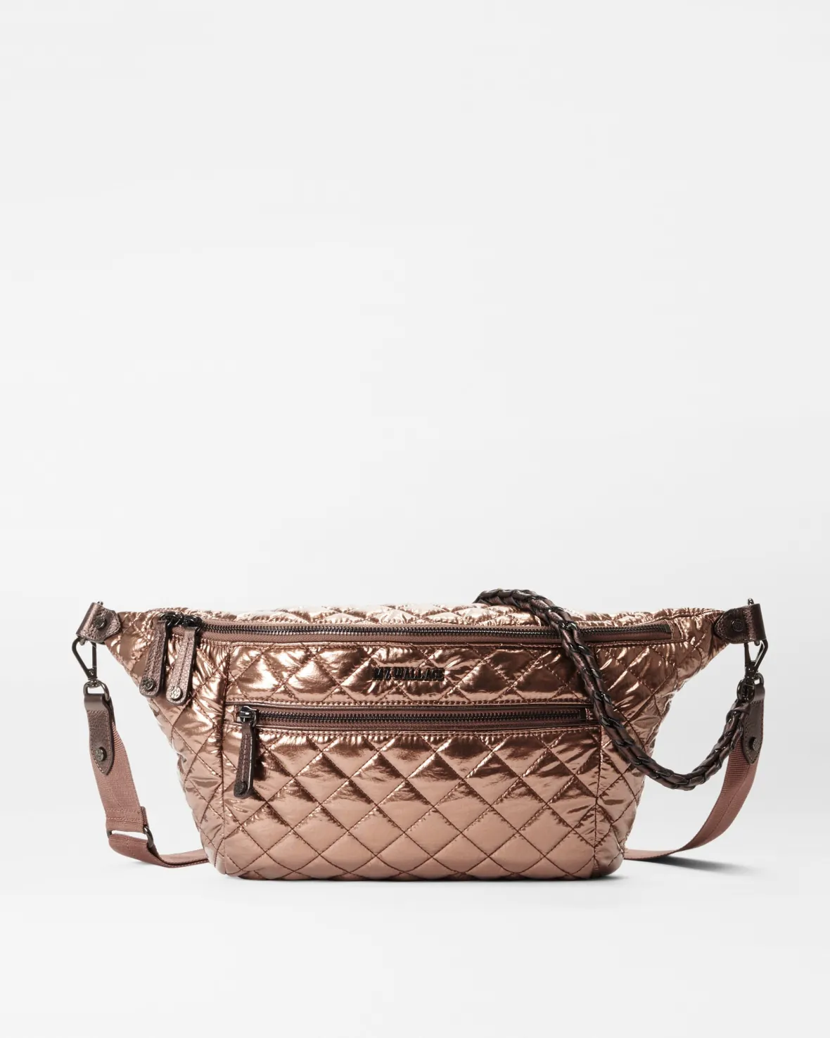 Crosby|Belt Bags & Slings<MZ Wallace Crosby Sling CopperMetallicLacquer