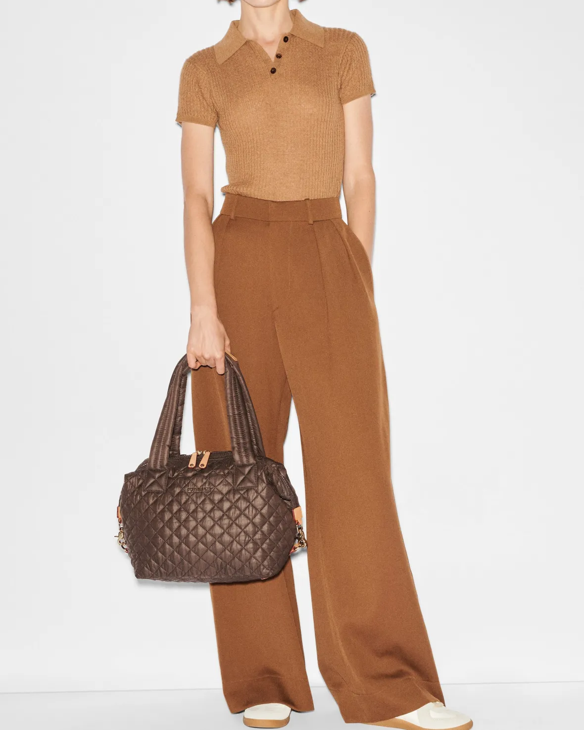 Metro|Shoulders<MZ Wallace Medium Sutton Deluxe WalnutRec