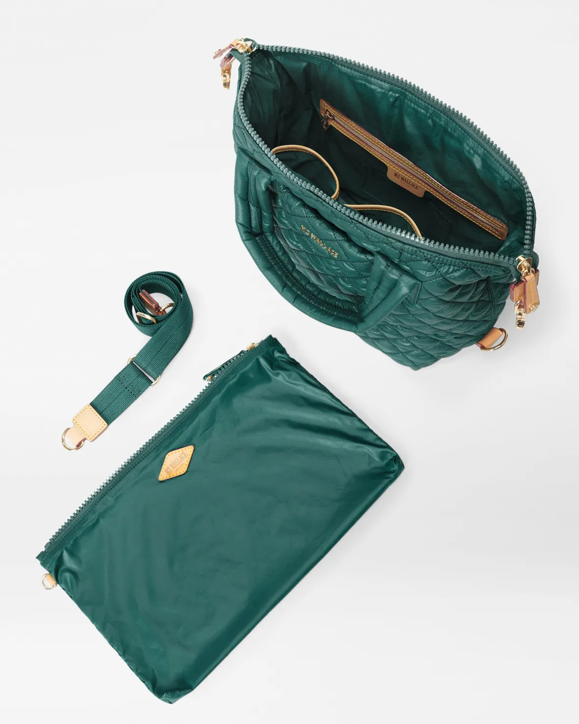 Metro|Crossbody<MZ Wallace Small Sutton Deluxe Emerald