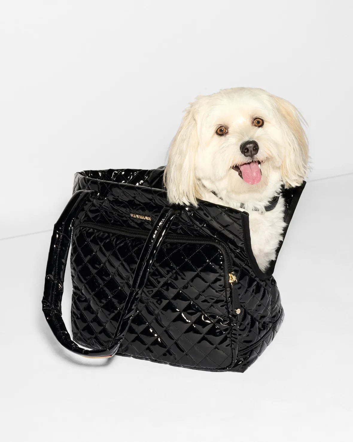 Metro<MZ Wallace Metro Dog Carrier BlackLacquer