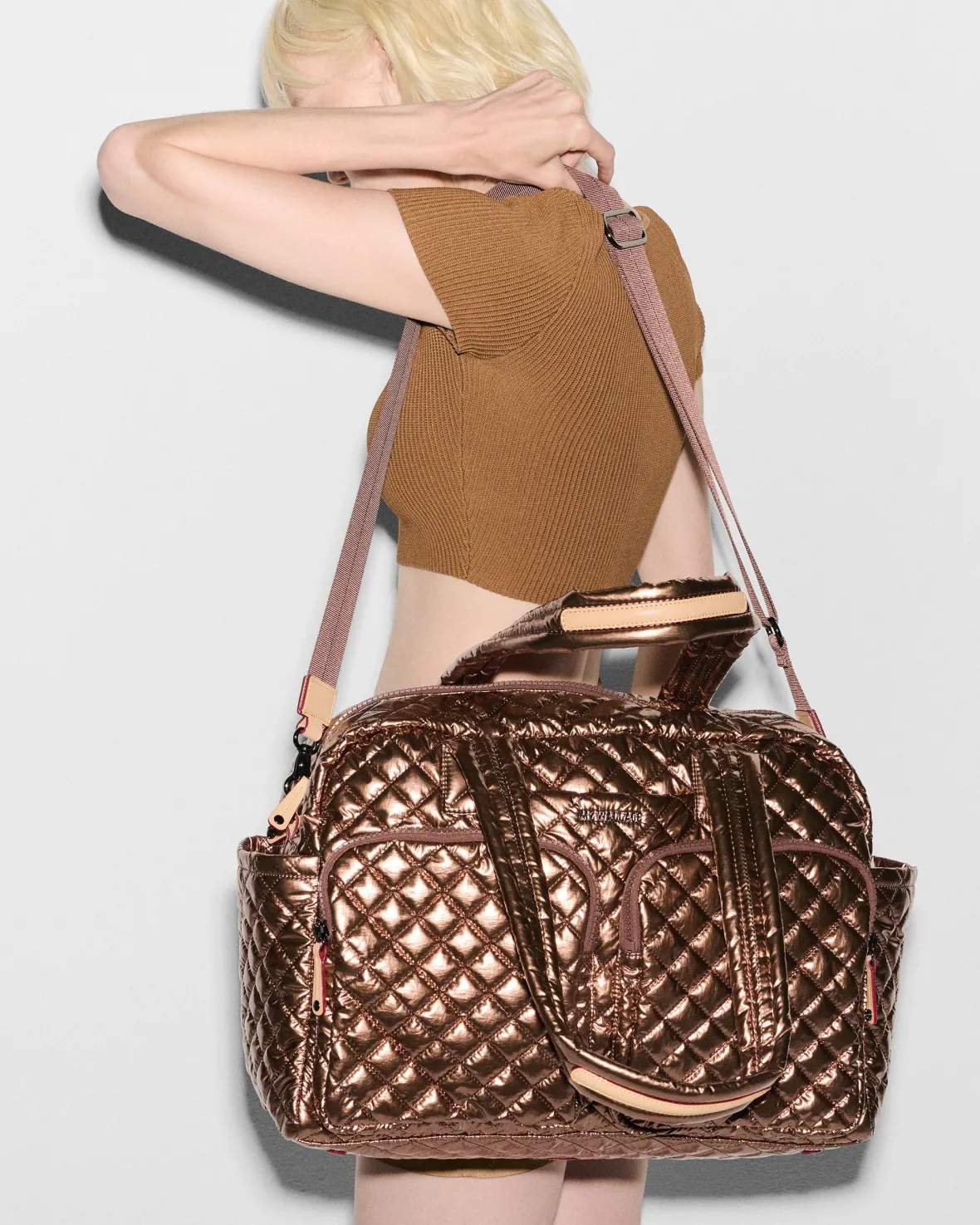 Metro|Duffels<MZ Wallace Nik CopperMetallicLacquer