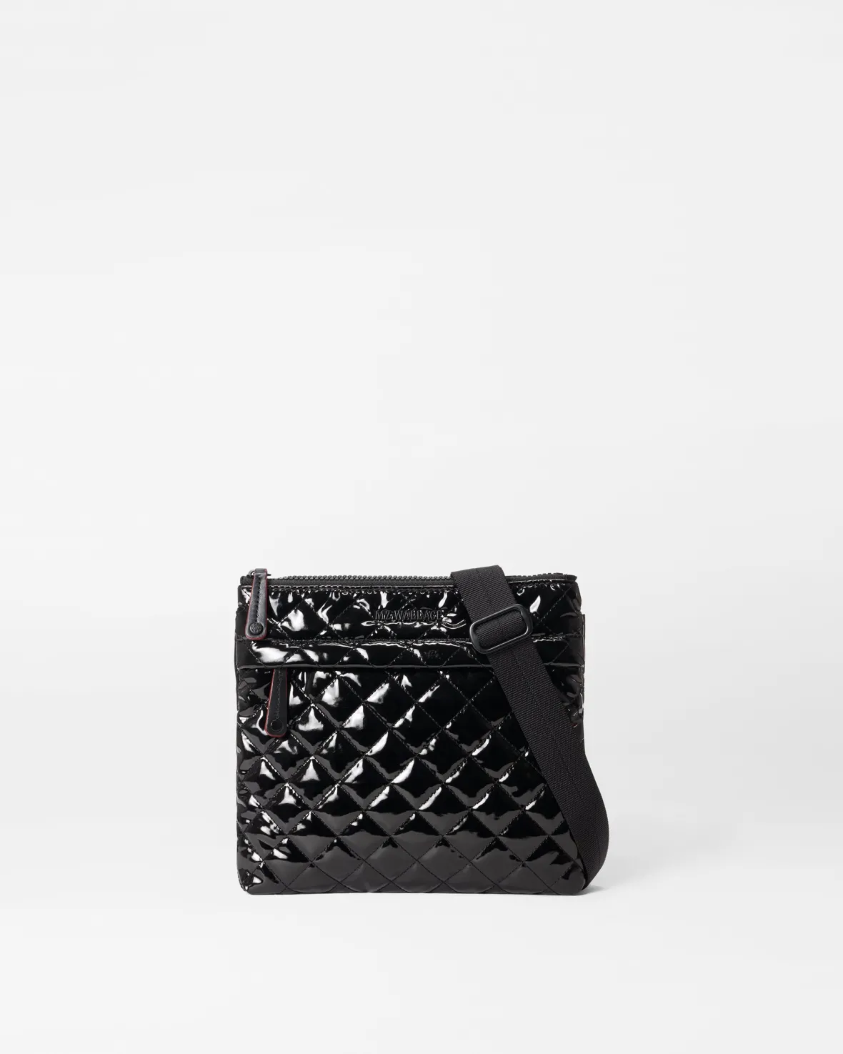 Metro|Crossbody<MZ Wallace Metro Flat Crossbody BlackLacquer