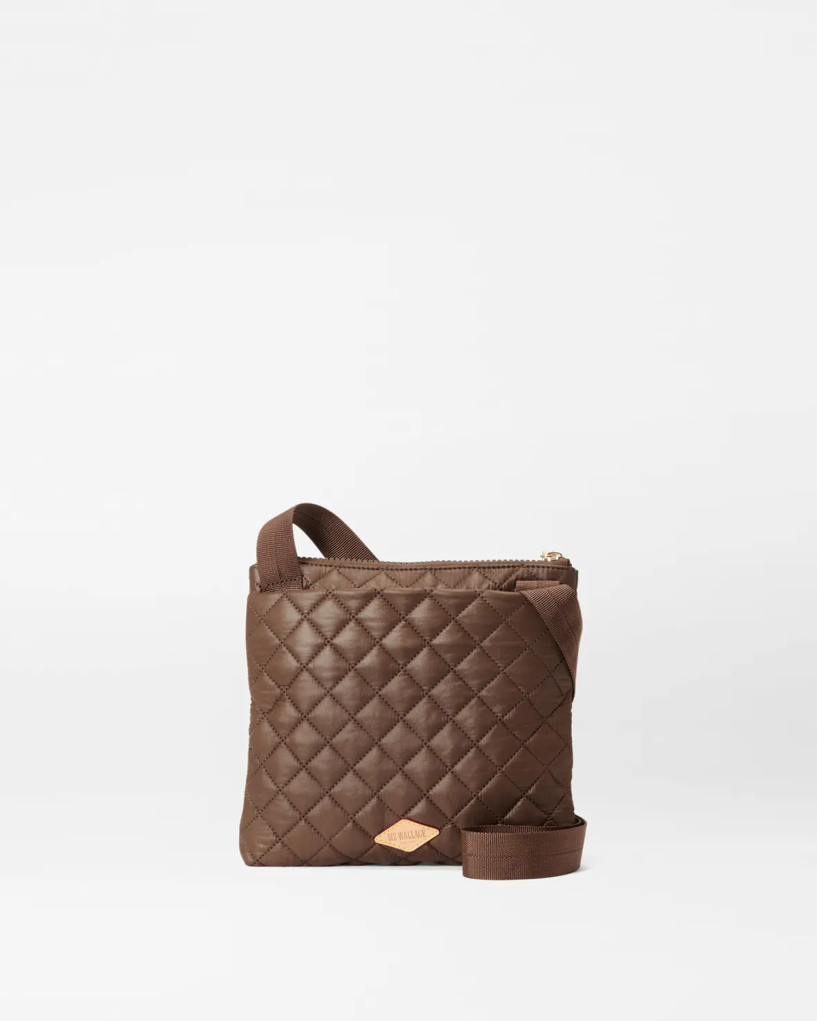 Metro|Crossbody<MZ Wallace Metro Flat Crossbody Walnut