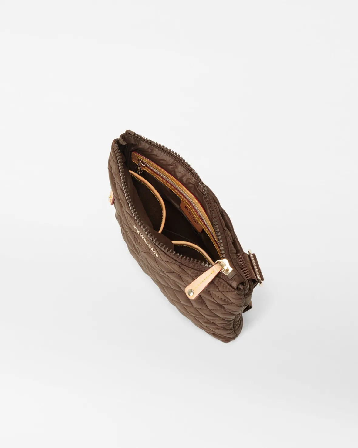 Metro|Crossbody<MZ Wallace Metro Flat Crossbody Walnut
