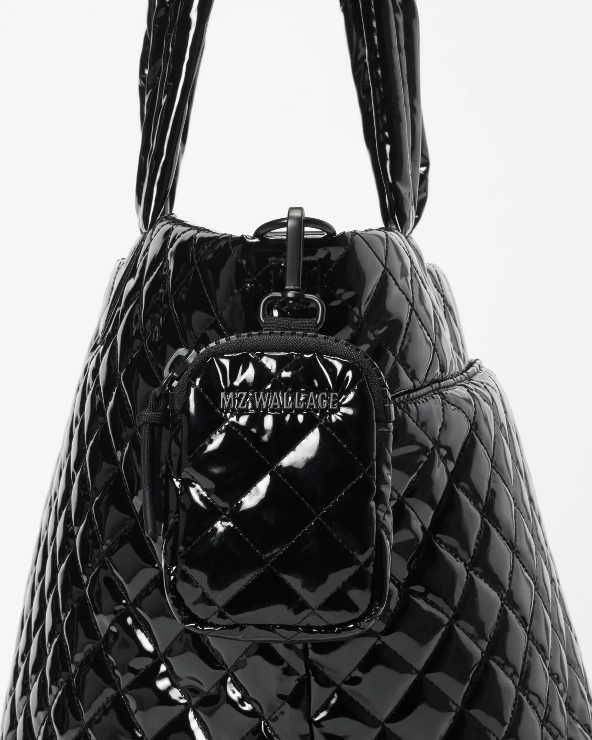 Accessories<MZ Wallace Large Metro Link Pouch BlackLacquer