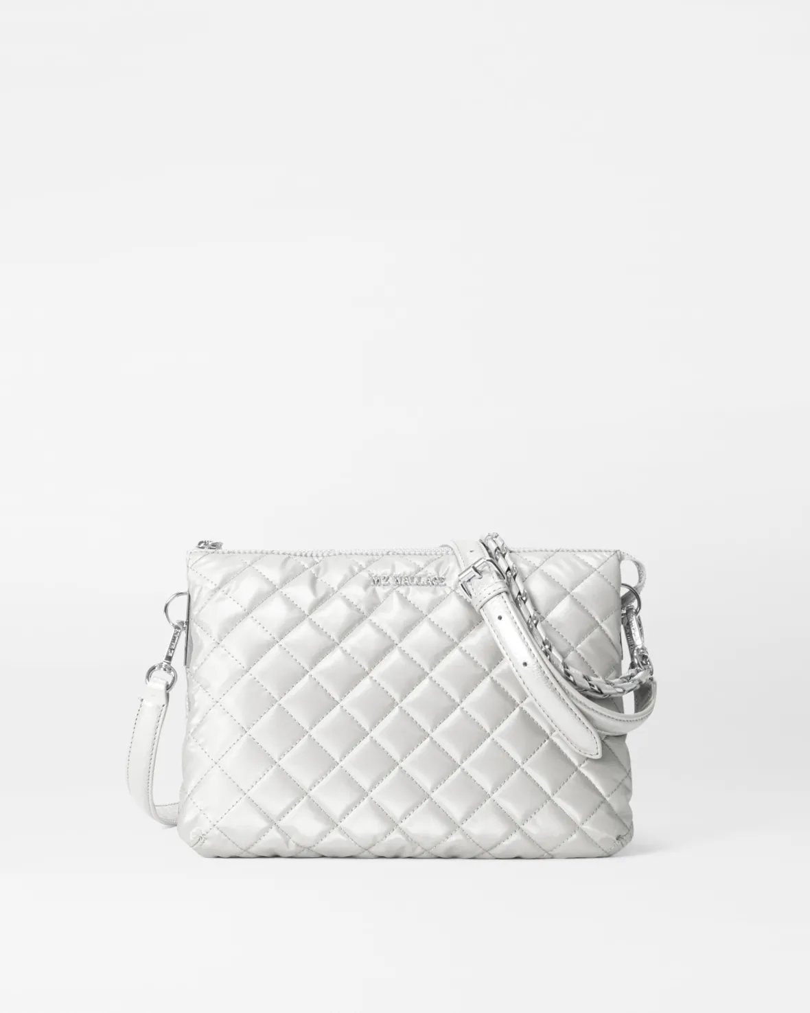 Crosby|Crossbody<MZ Wallace Large Crosby Pippa OysterMetallic
