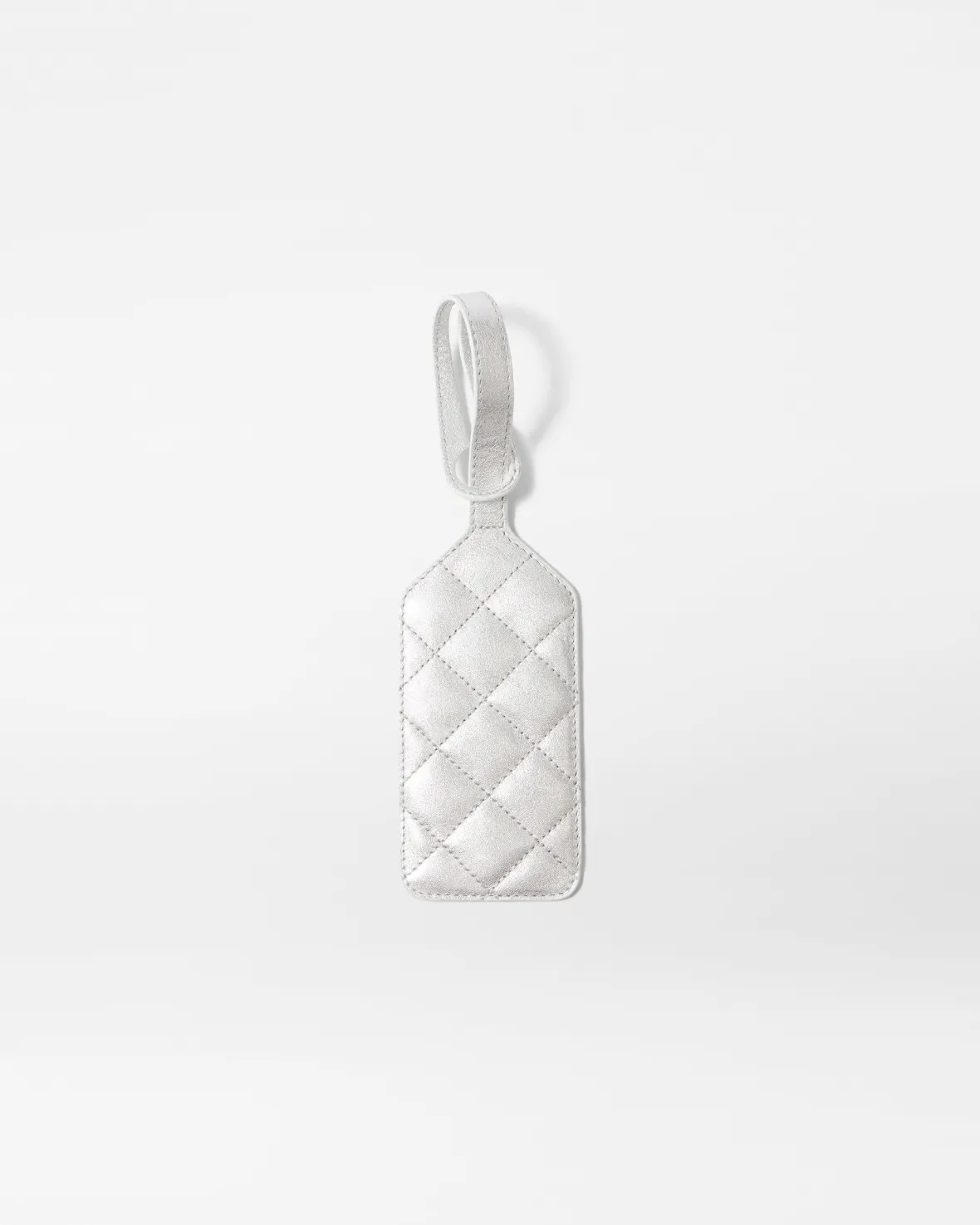 Accessories<MZ Wallace Luggage Tag SilverMetallicLeather