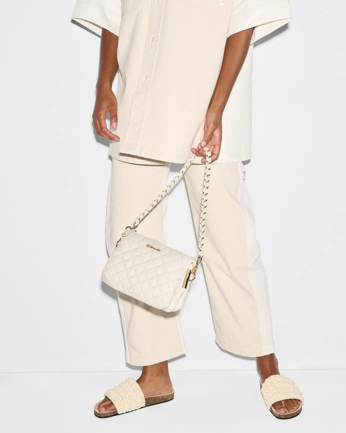 Crosby|Crossbody<MZ Wallace Crosby Pippa Sandshell