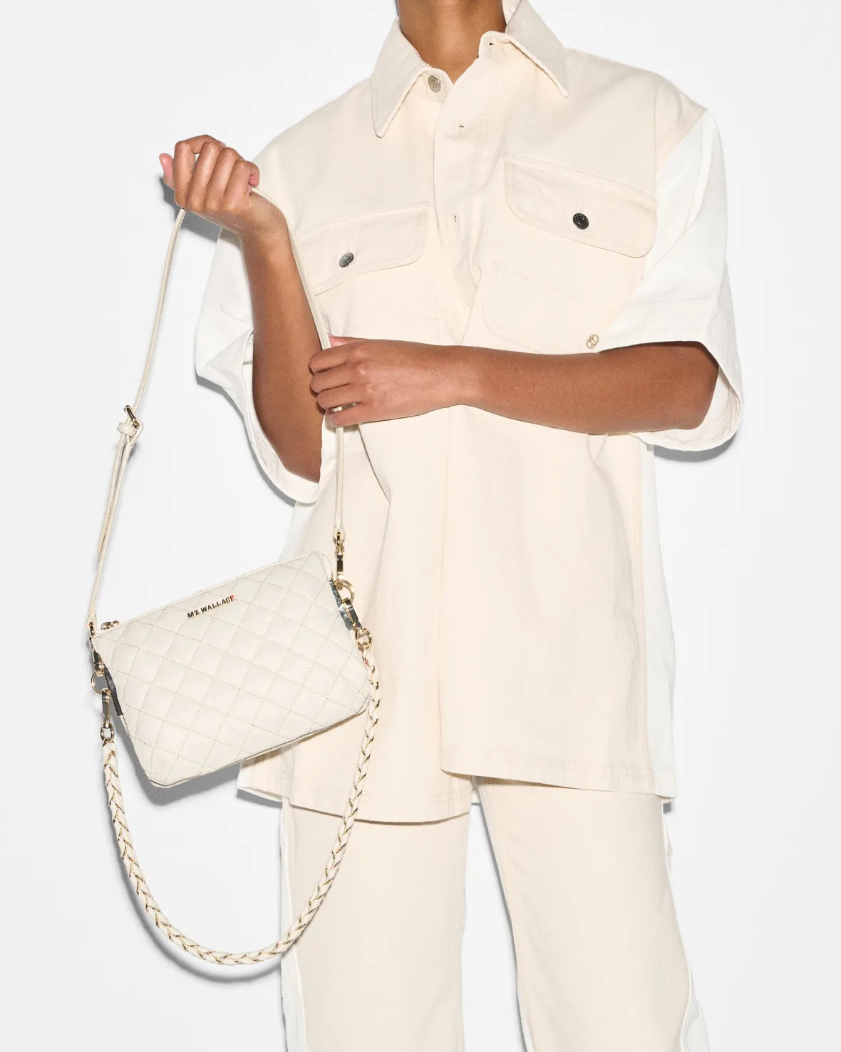 Crosby|Crossbody<MZ Wallace Crosby Pippa Sandshell