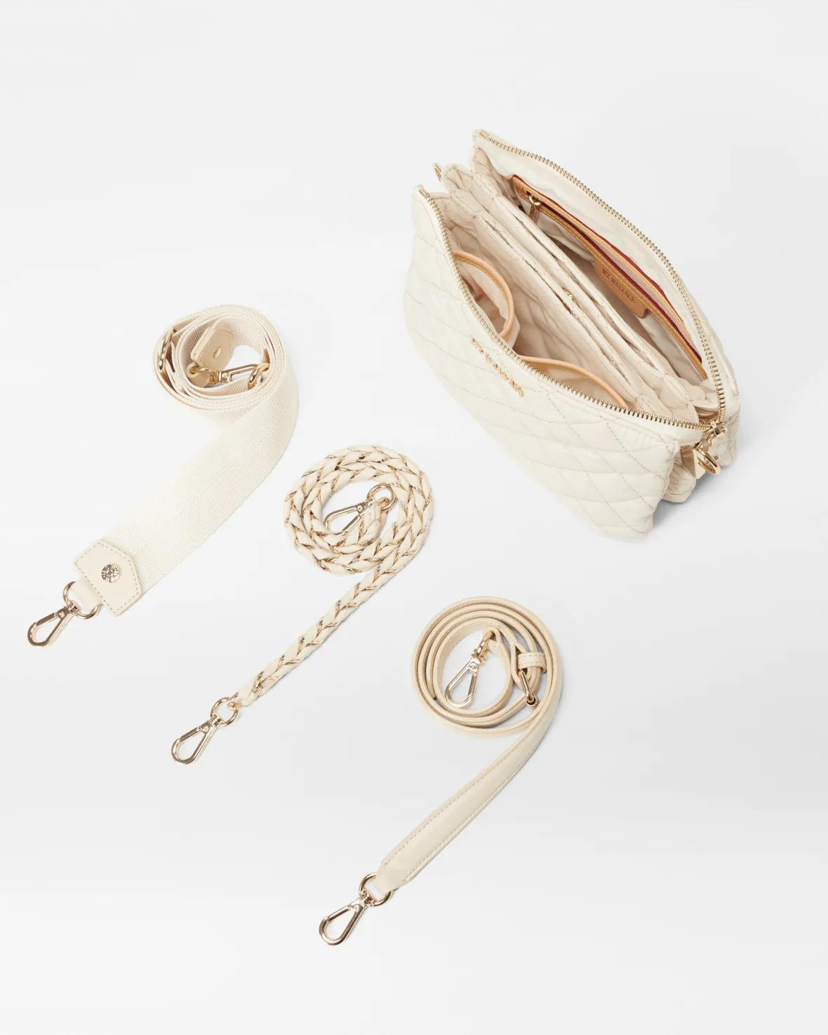 Crosby|Crossbody<MZ Wallace Crosby Pippa Sandshell