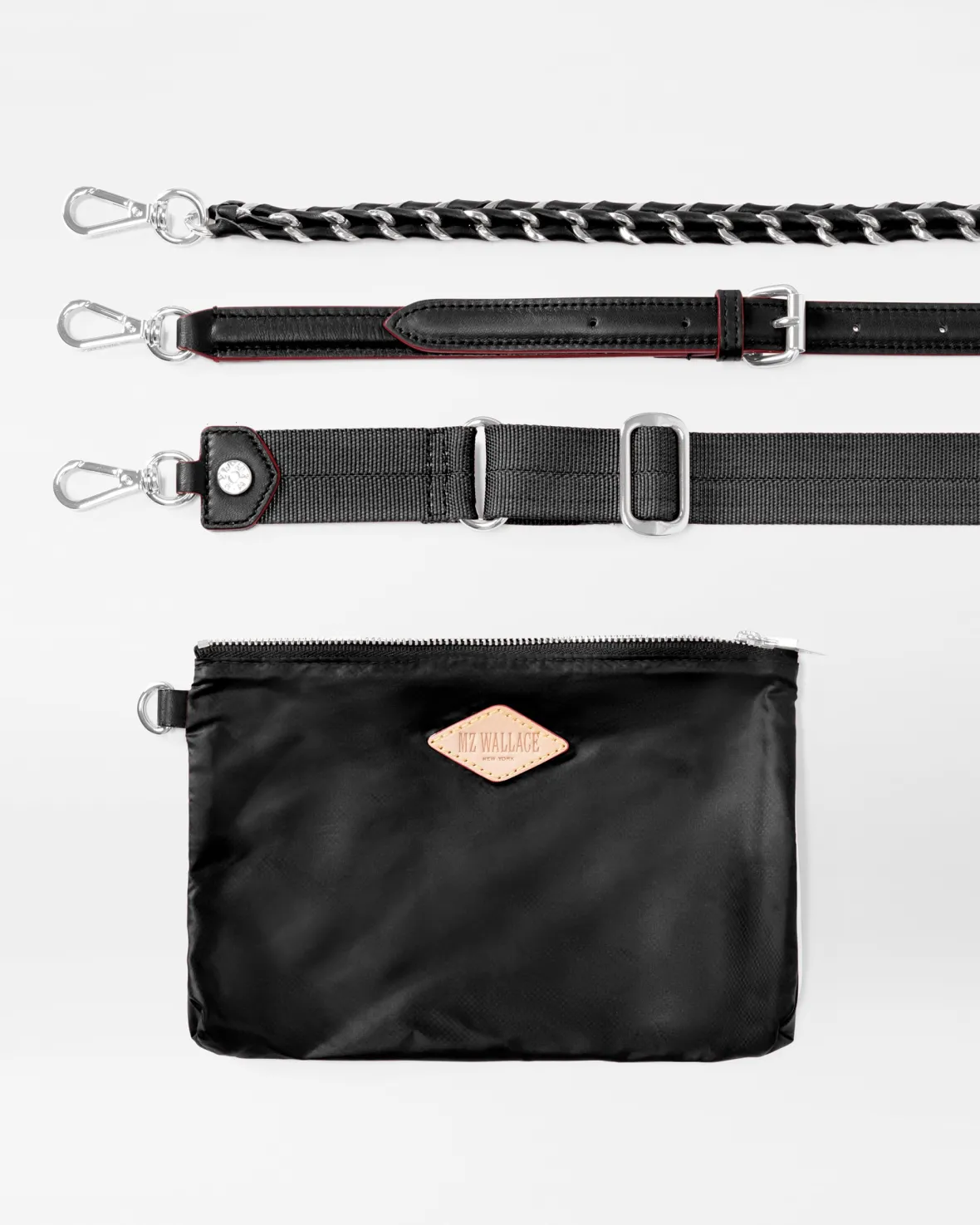 Crosby|Crossbody<MZ Wallace Crosby Crossbody BlackRec