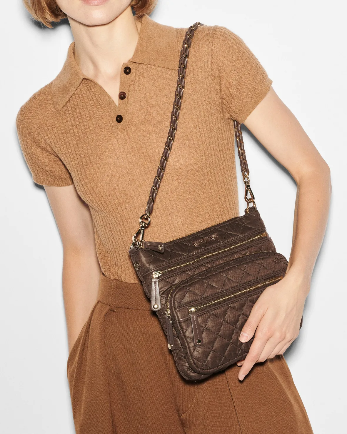 Crosby|Crossbody<MZ Wallace Downtown Crosby Walnut