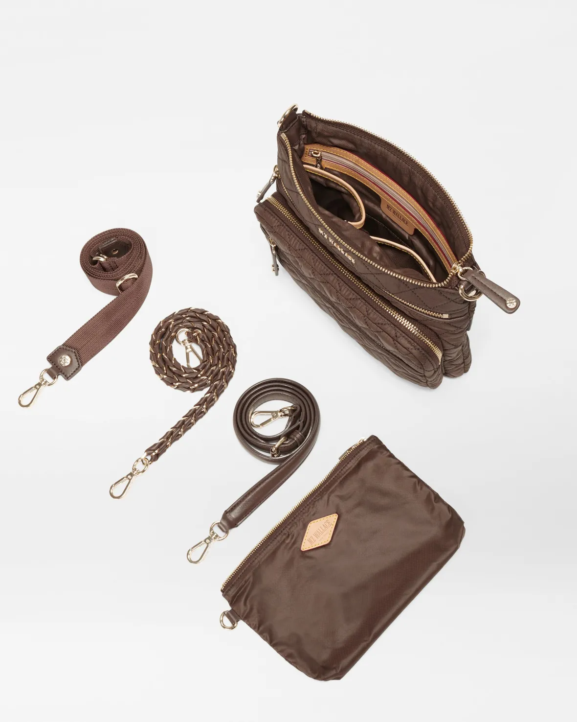 Crosby|Crossbody<MZ Wallace Downtown Crosby Walnut