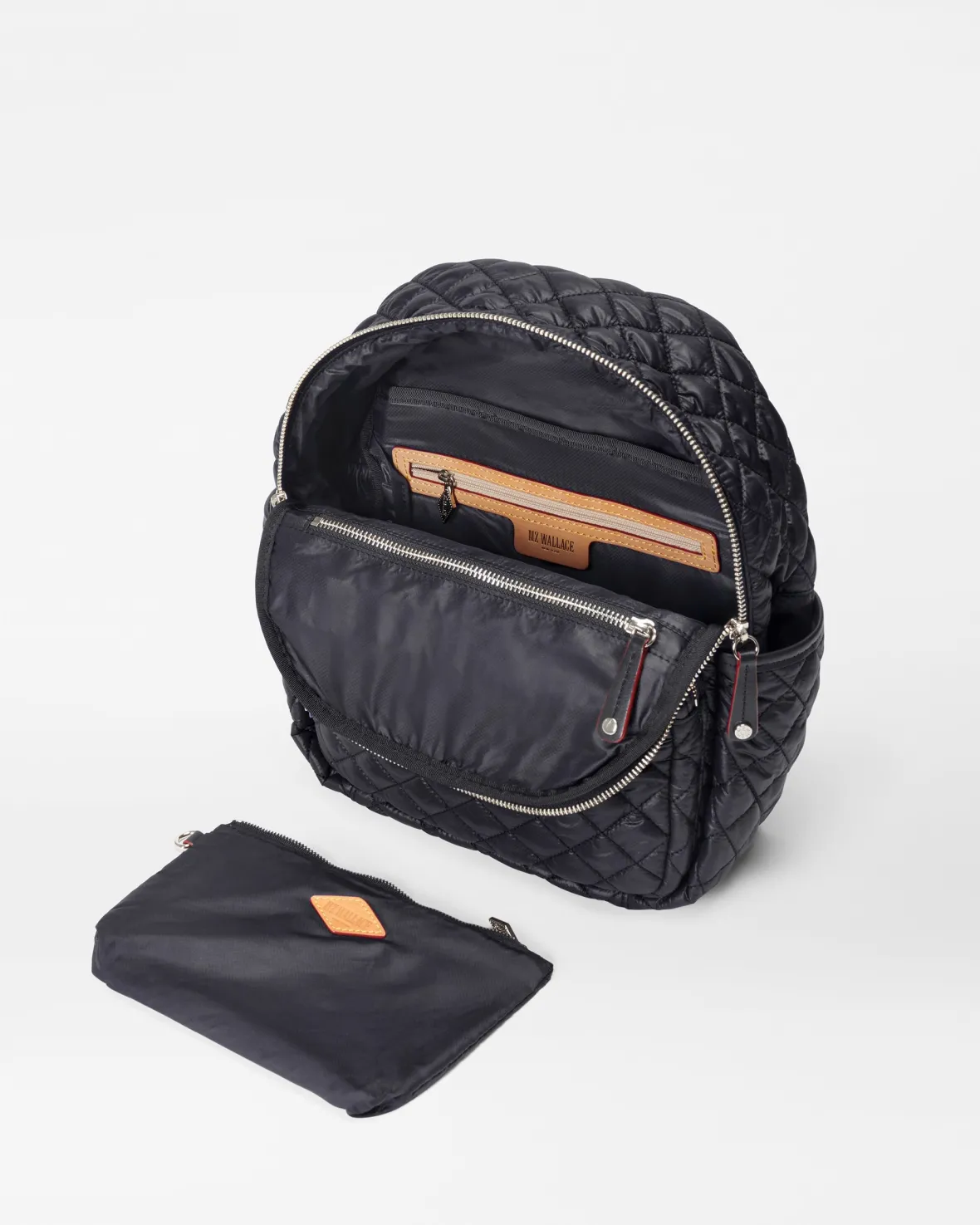 Crosby|Backpacks<MZ Wallace Small Crosby Backpack BlackRec