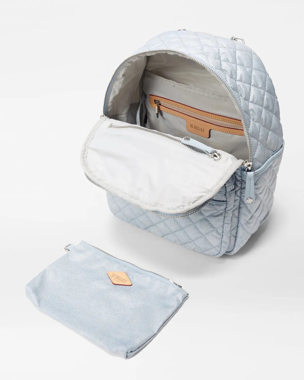 Crosby|Backpacks<MZ Wallace Small Crosby Backpack Chambray