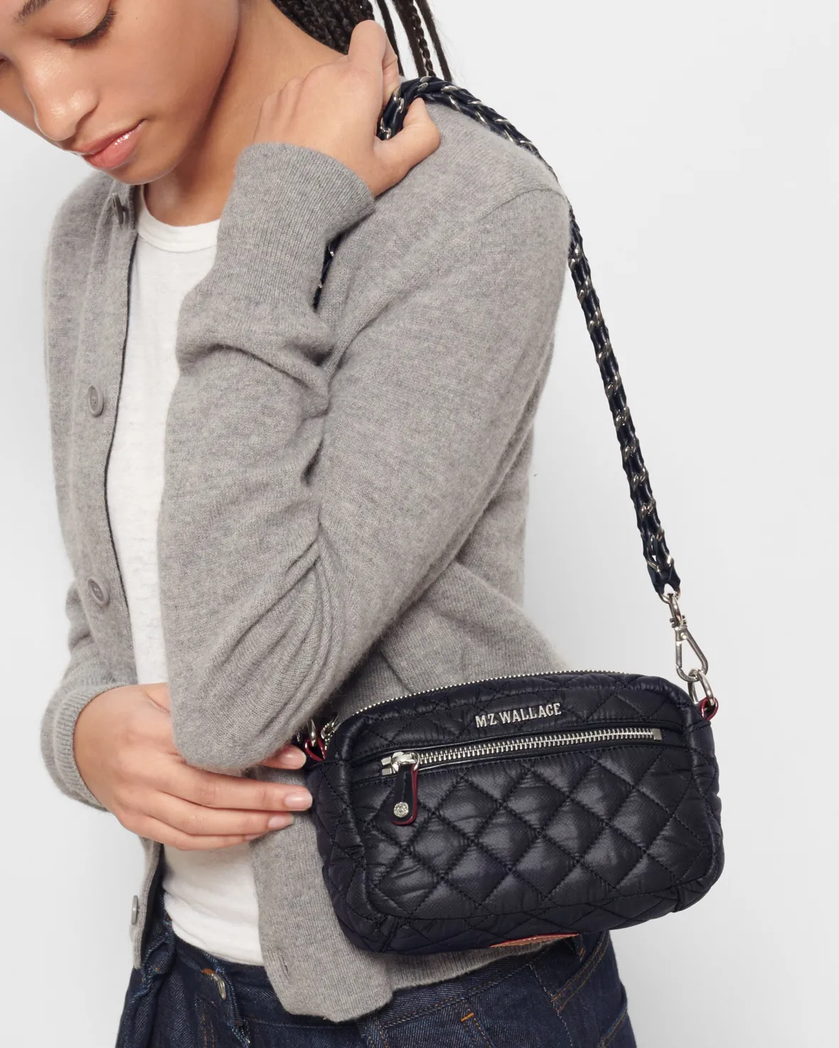 Crosby|Shoulders<MZ Wallace Mini Crosby BlackRec