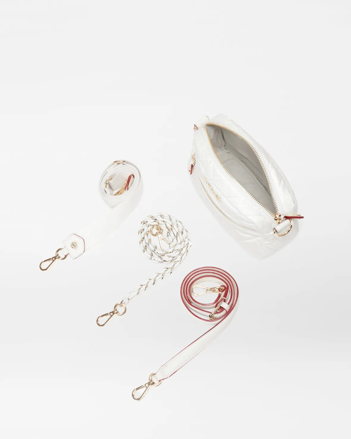 Crosby|Crossbody<MZ Wallace Mini Crosby PearlMetallic