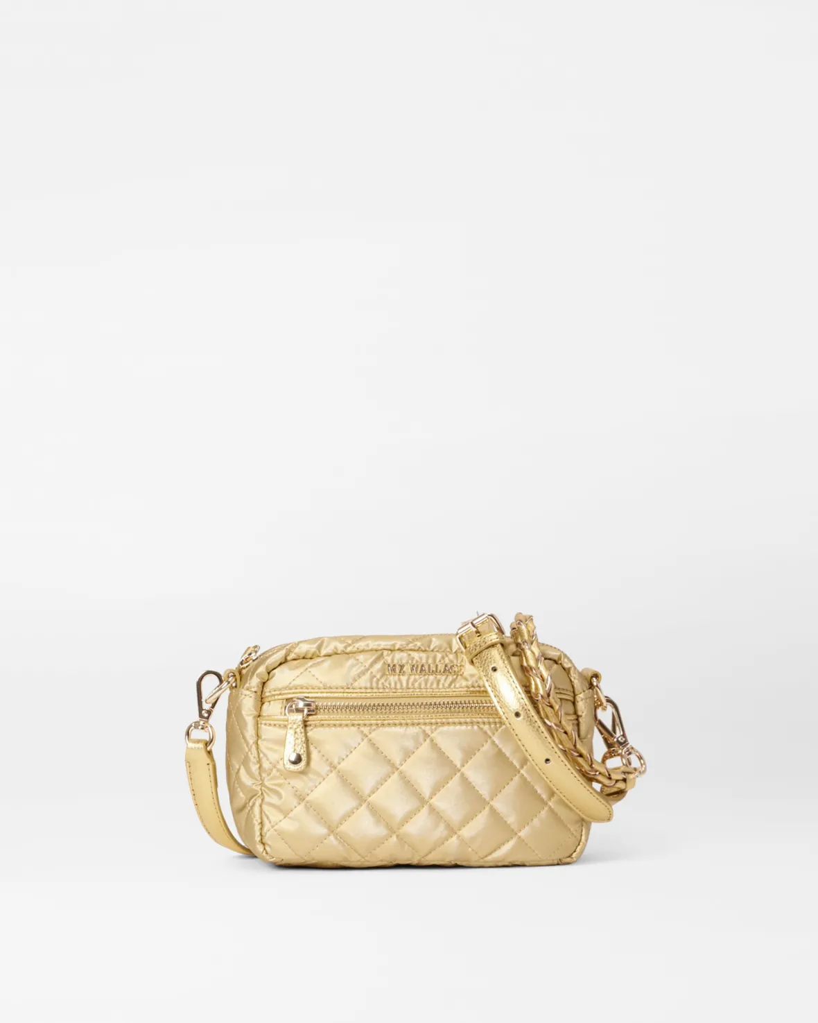 Crosby|Crossbody<MZ Wallace Mini Crosby LightGoldPearlMetallic