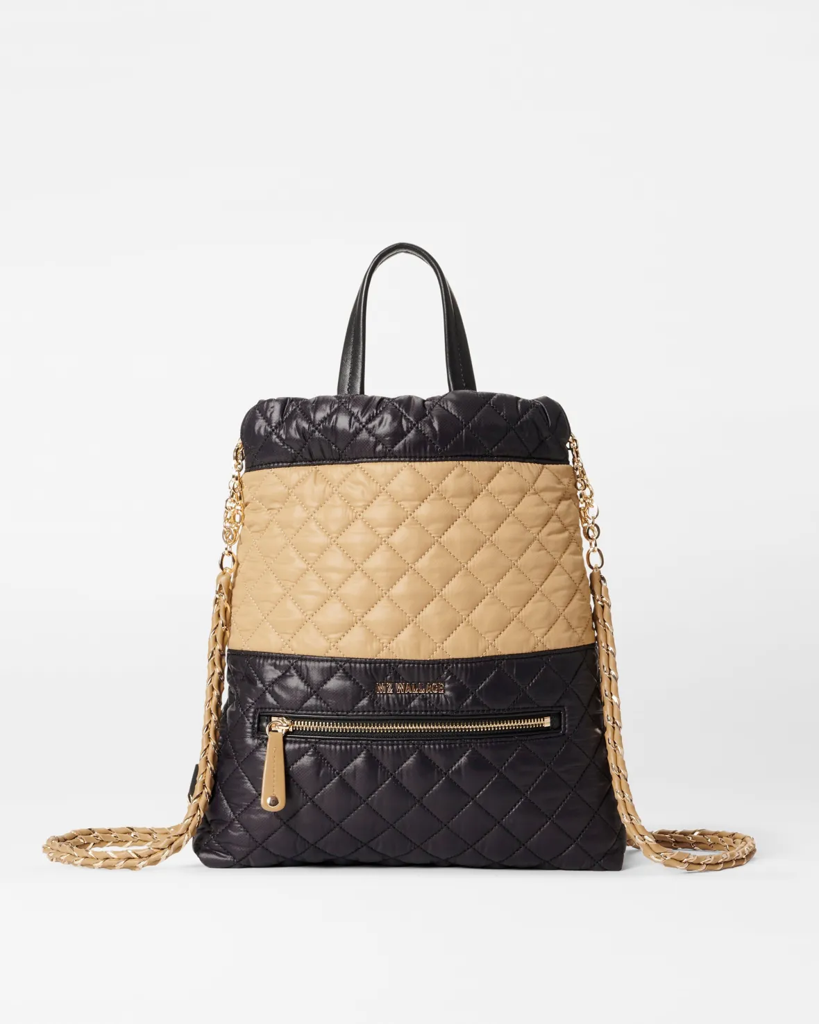 Crosby|Backpacks<MZ Wallace Crosby Audrey Backpack Camel&Black