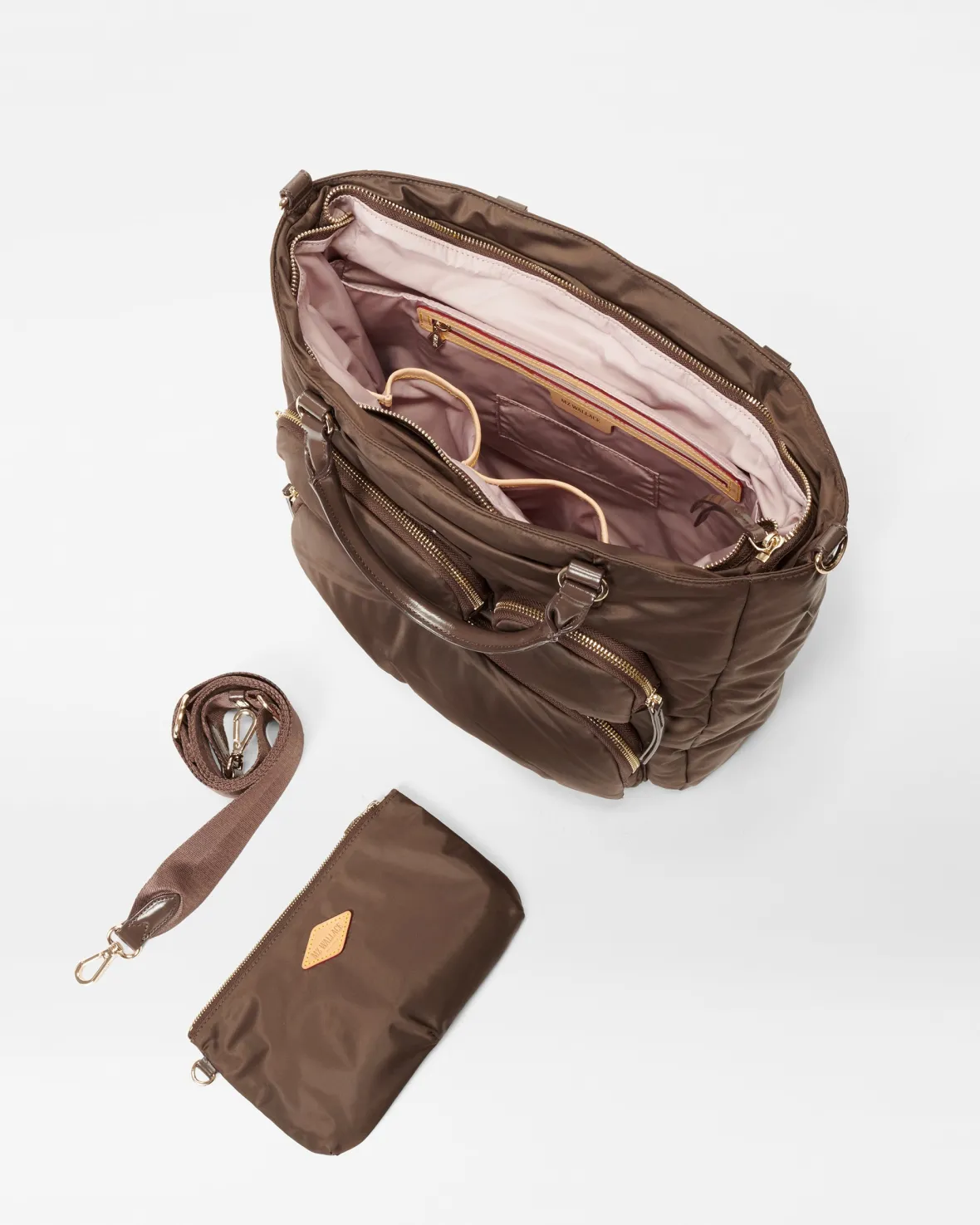 Chelsea|Totes<MZ Wallace Large Chelsea Top Handle Tote Walnut