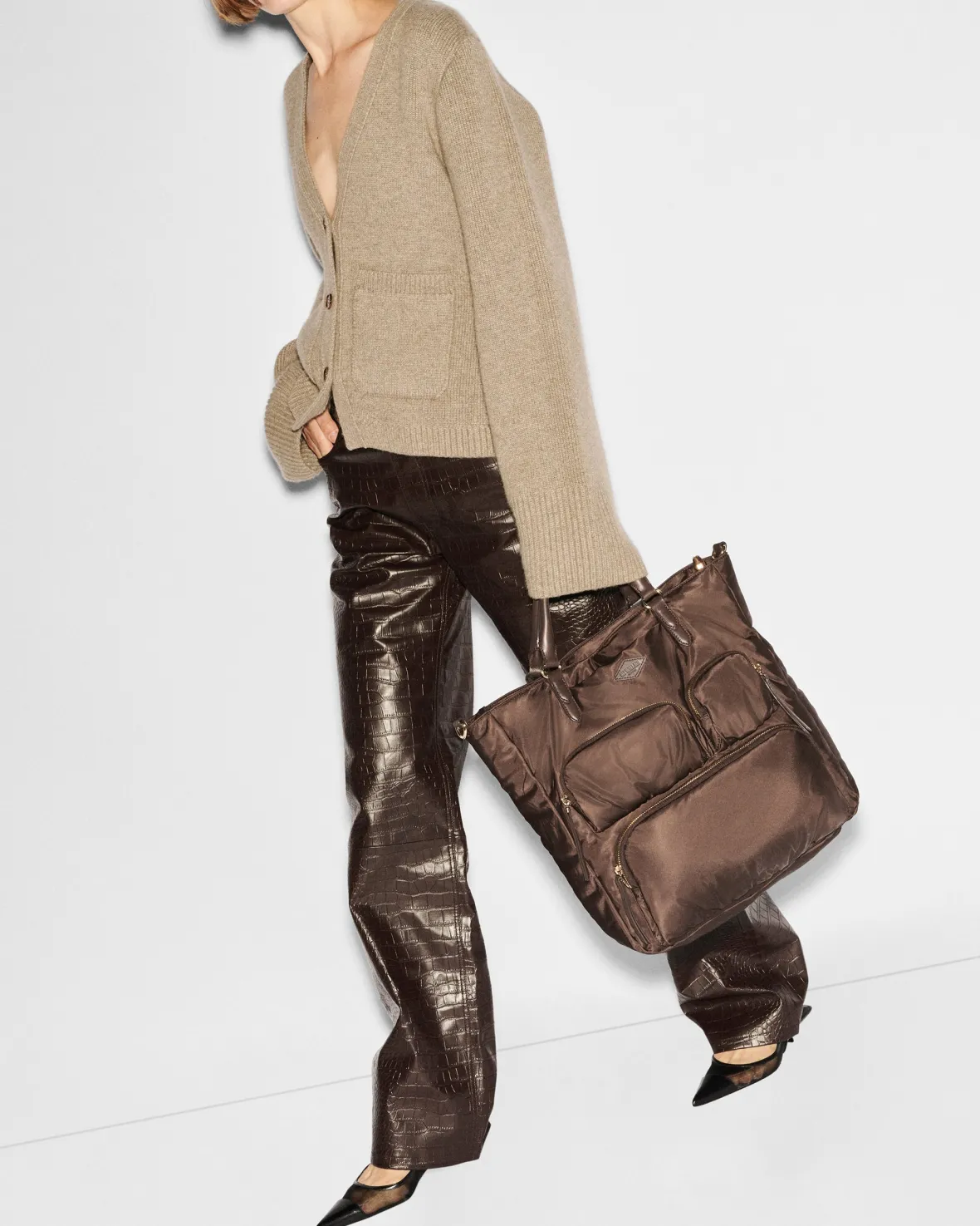 Chelsea|Totes<MZ Wallace Large Chelsea Top Handle Tote Walnut