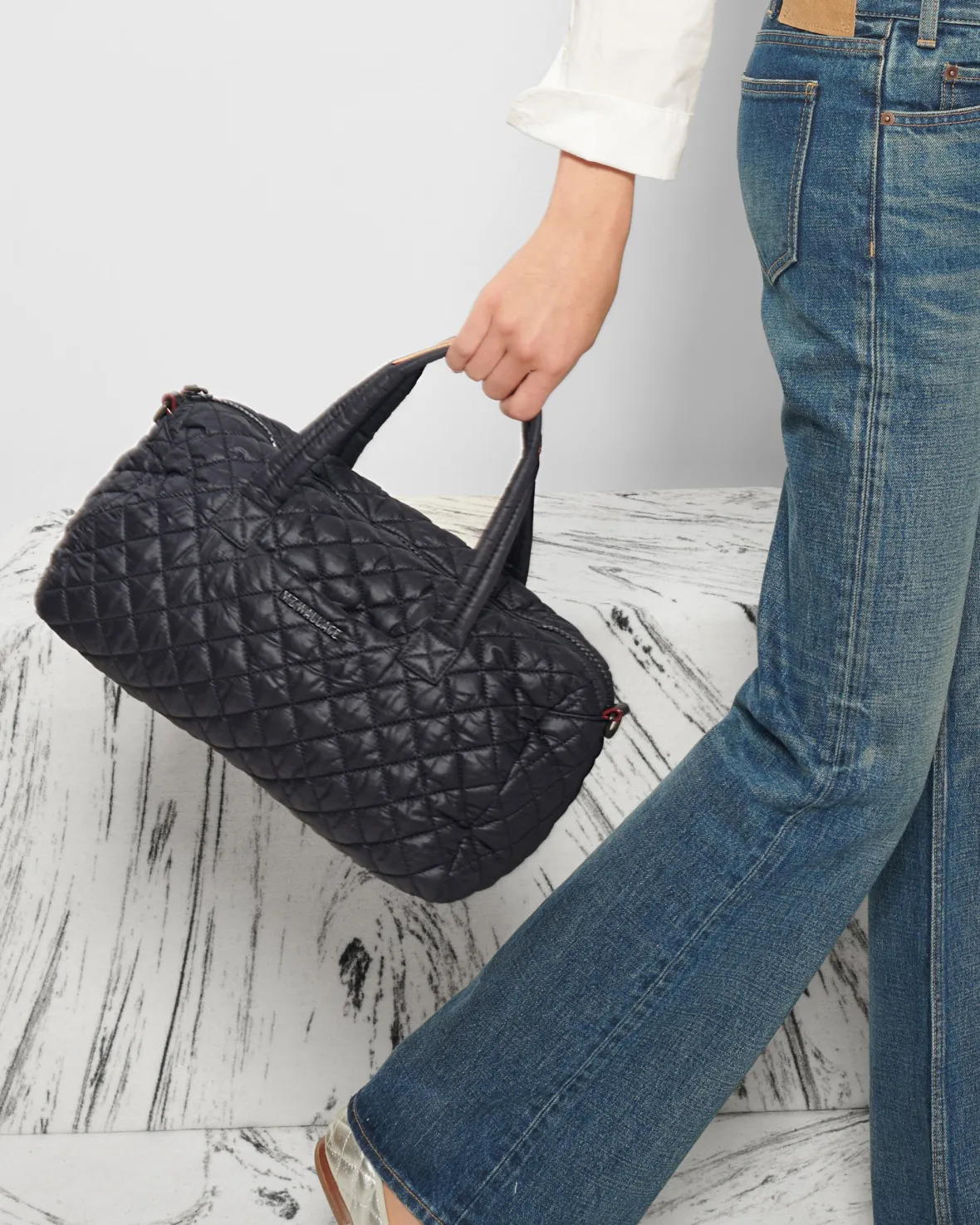 Metro<MZ Wallace Metro Satchel BlackRec