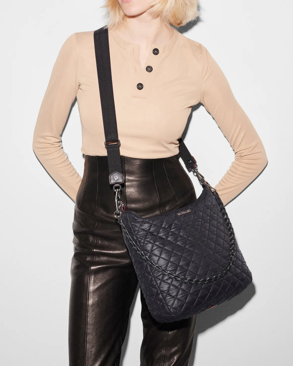 Crosby|Work<MZ Wallace Crosby Hobo BlackRec