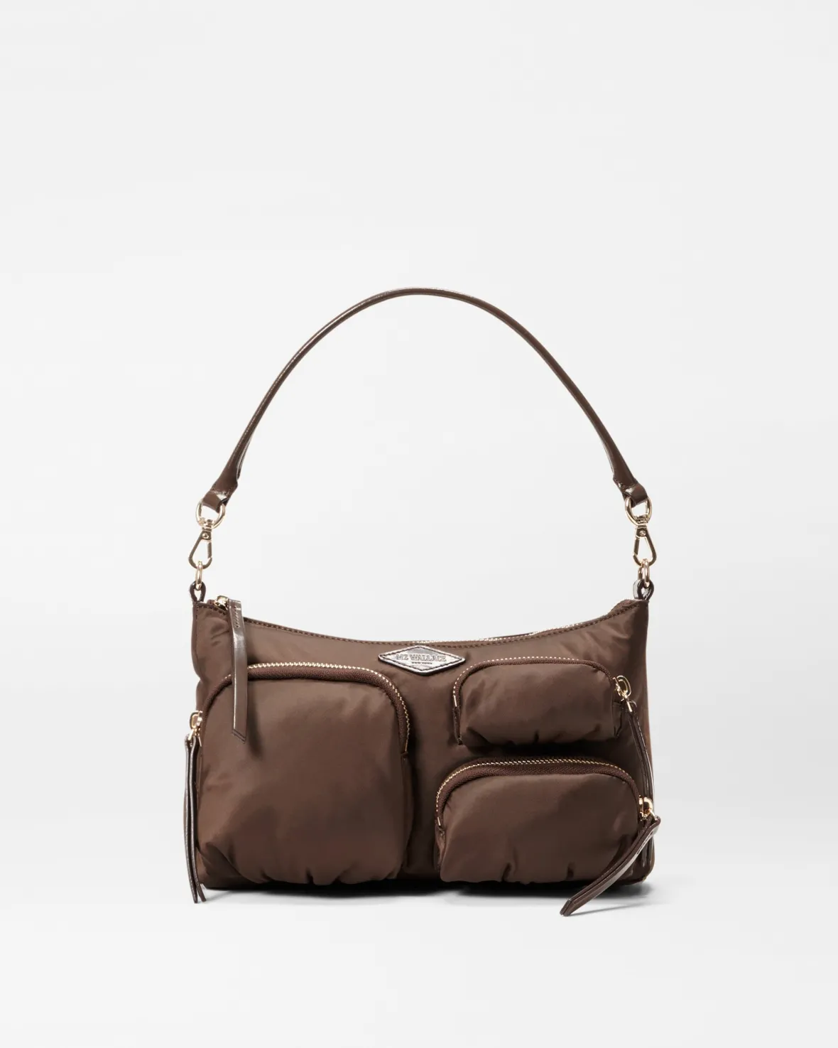 Shoulders|Chelsea<MZ Wallace Chelsea Petite Shoulder Walnut