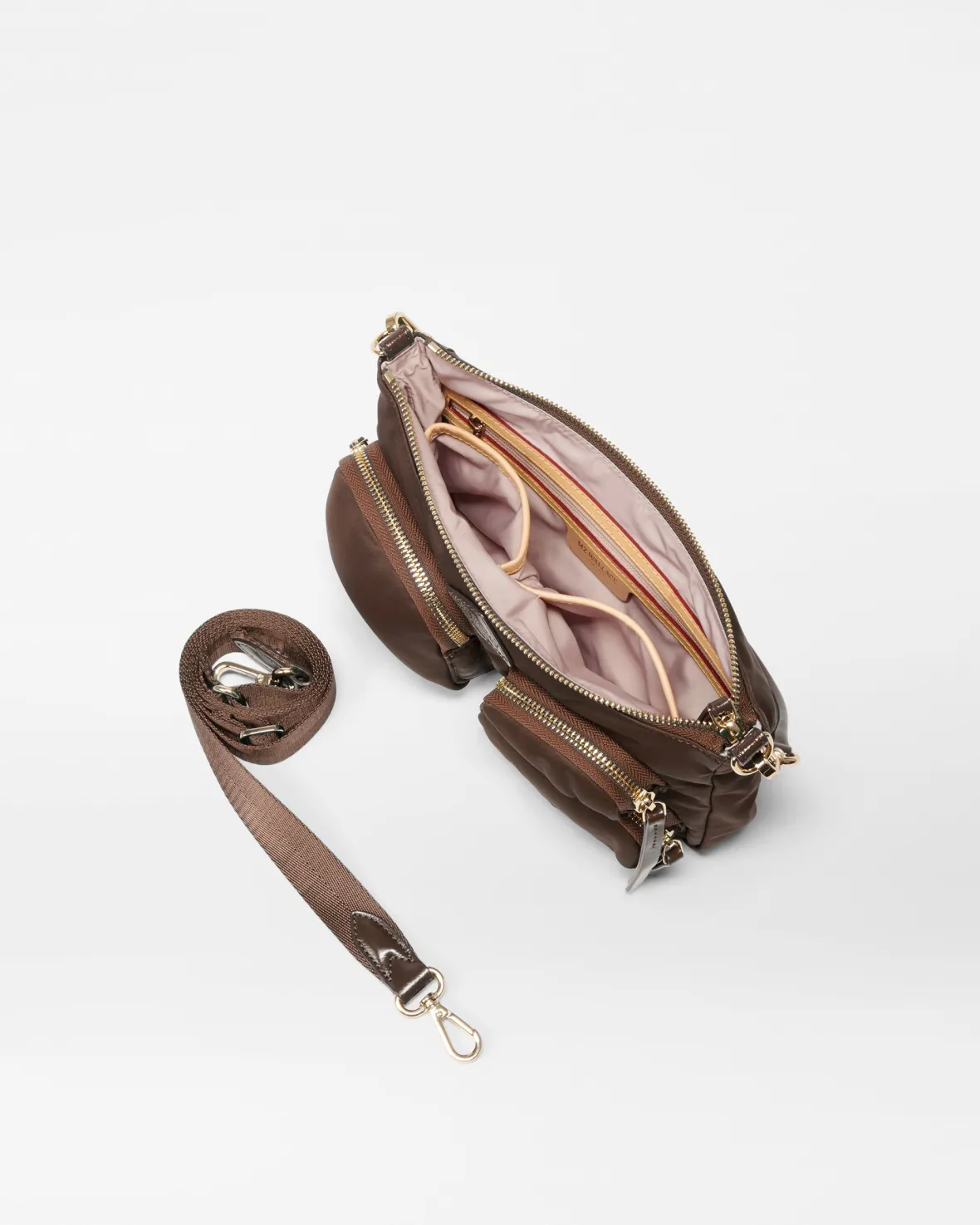 Shoulders|Chelsea<MZ Wallace Chelsea Petite Shoulder Walnut