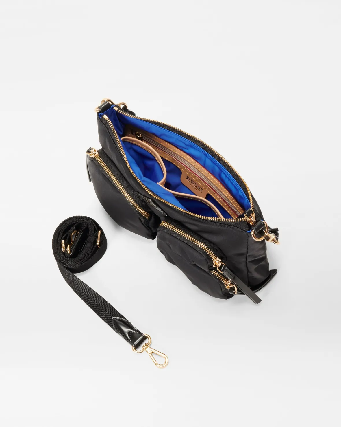 Chelsea|Shoulders<MZ Wallace Chelsea Petite Shoulder Black