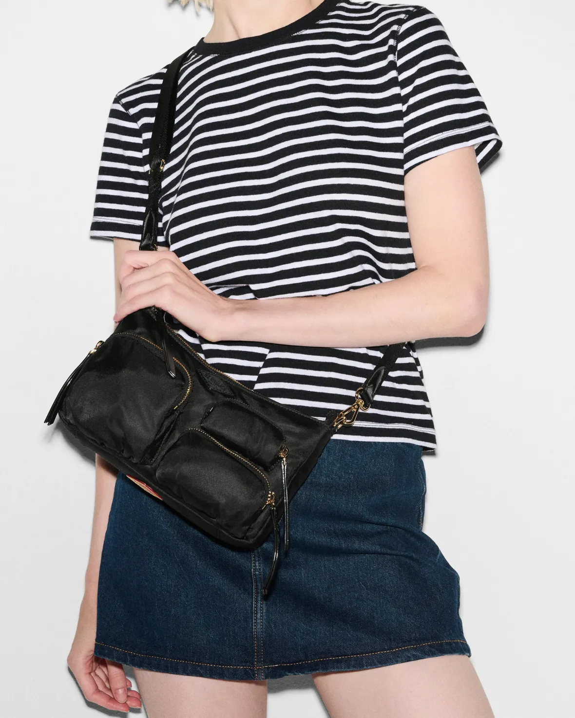 Chelsea|Shoulders<MZ Wallace Chelsea Petite Shoulder Black