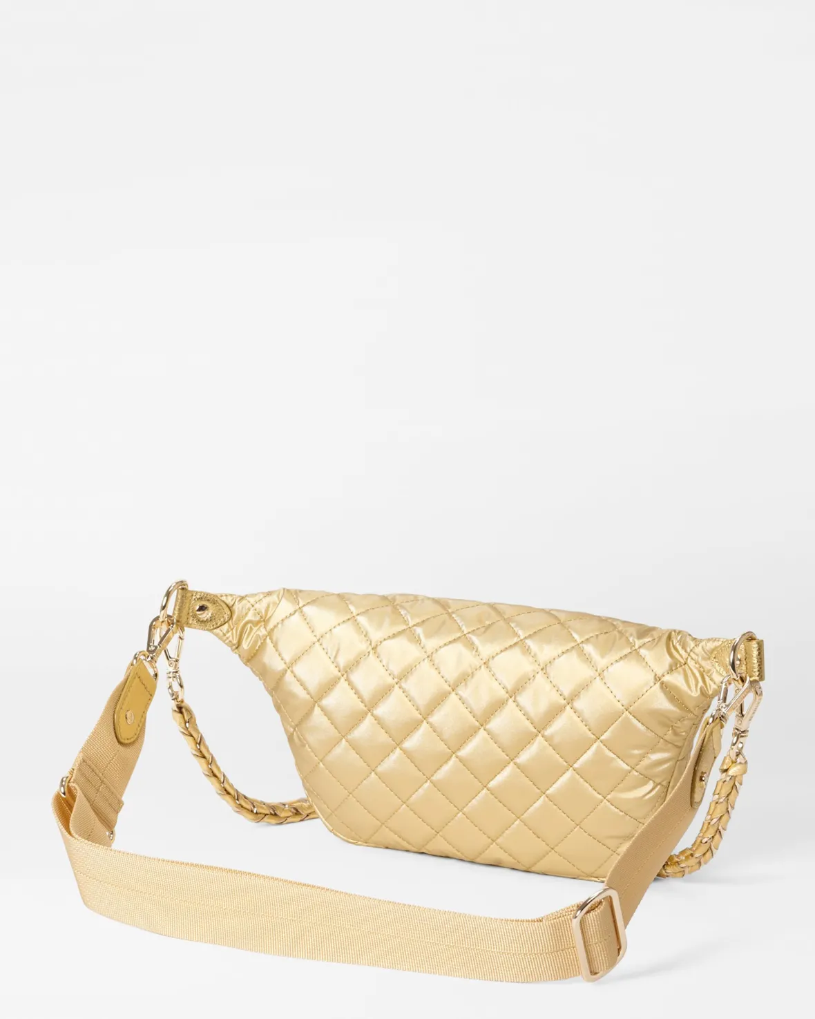 Crosby|Belt Bags & Slings<MZ Wallace Small Crosby Sling LightGoldPearlMetallic