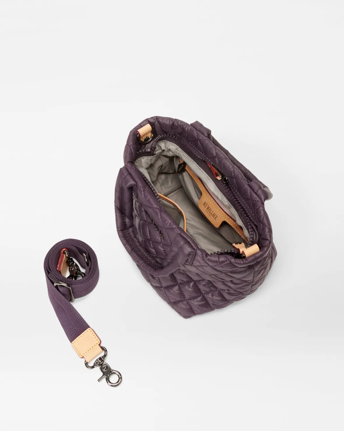 Crossbody|Metro<MZ Wallace The Metro Tote® Deluxe - Micro Raisin