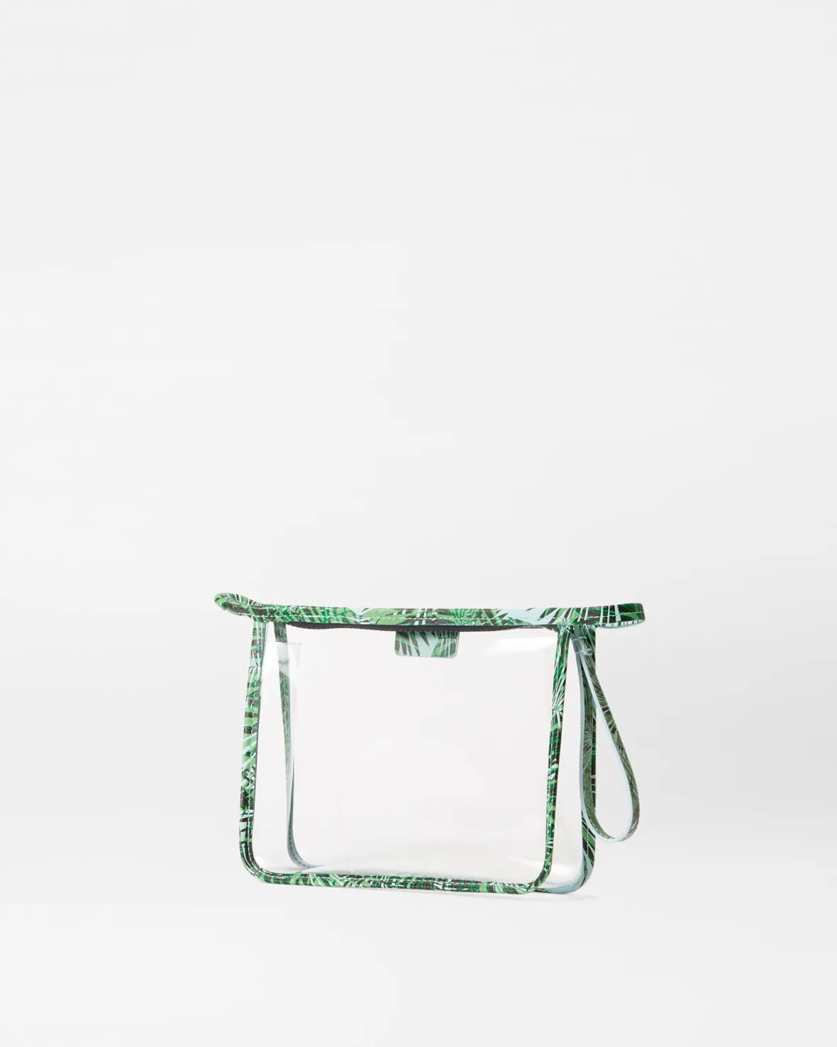 Metro|Accessories<MZ Wallace Small Clear Metro Clutch ClearWithTropicalPalm
