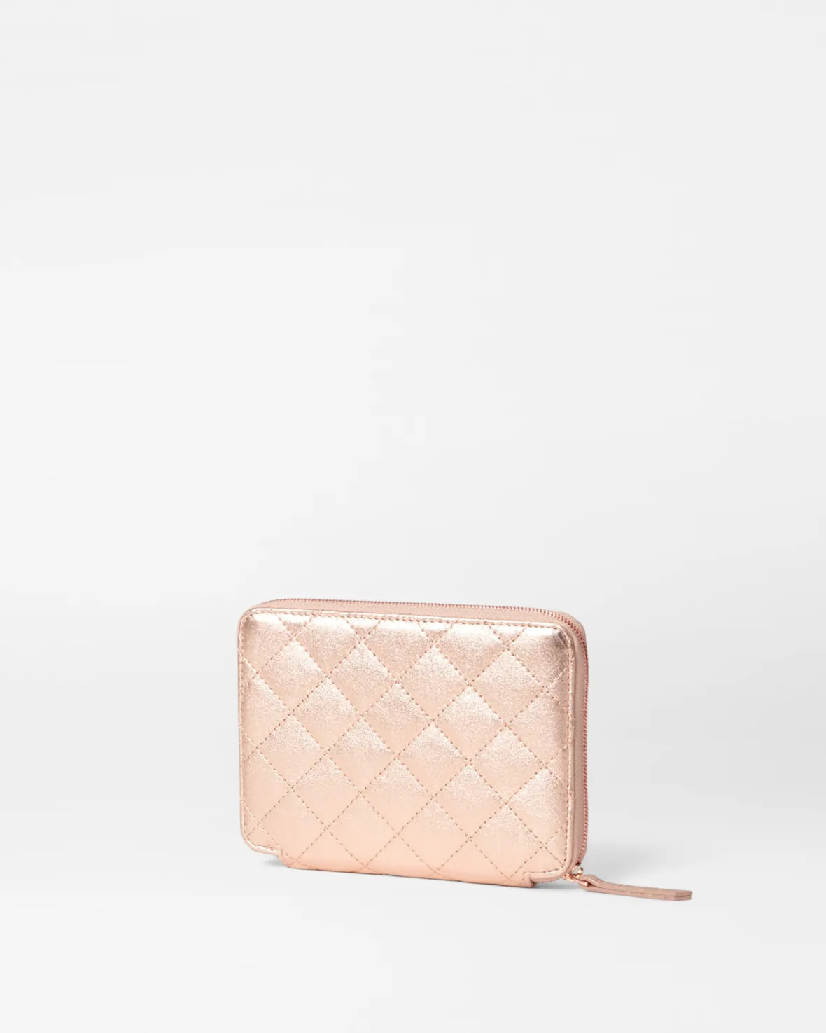 Accessories<MZ Wallace Passport Organizer RoseGoldMetallicLeather