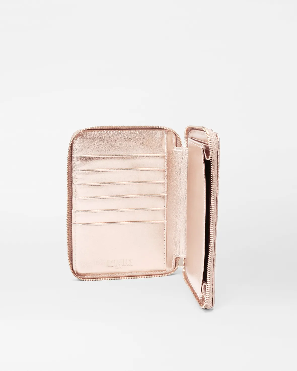 Accessories<MZ Wallace Passport Organizer RoseGoldMetallicLeather