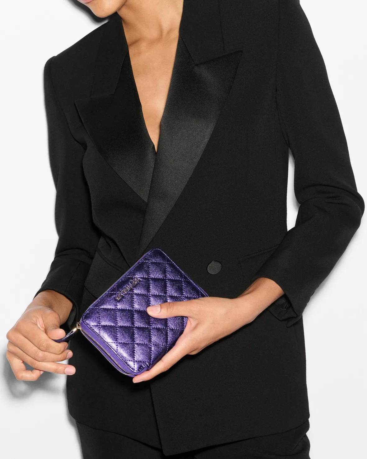 Accessories<MZ Wallace Passport Organizer PurpleMetallicLeather