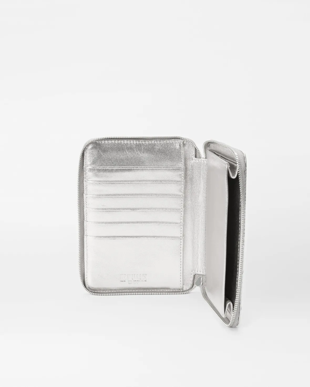 Accessories<MZ Wallace Passport Organizer SilverMetallicLeather